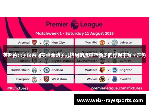 英超德比争议瞬间复盘牵动争冠格局暗流重塑新走向浮现本赛季走势